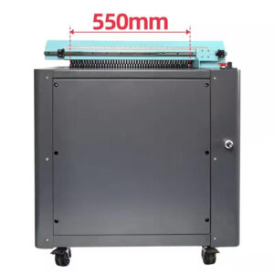 P80 (550mm) cardboard shredder machine (Grey+Cyan)