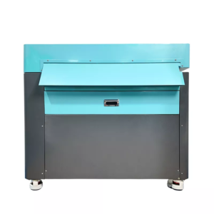 P90 (900mm) cardboard shredder machine (Grey+Cyan)